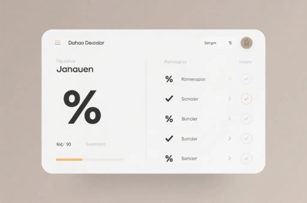 Abstract dashboard showing mathematical probability symbols and analytical charts